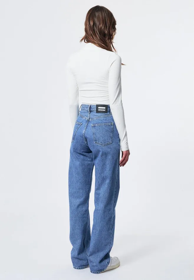 Carah Top 8211 White LT White Lt Women Dr Denim Longsleeves