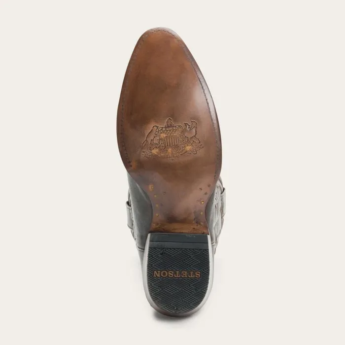 Carlisle Western Boots Distressed Brown Men Stetson Western