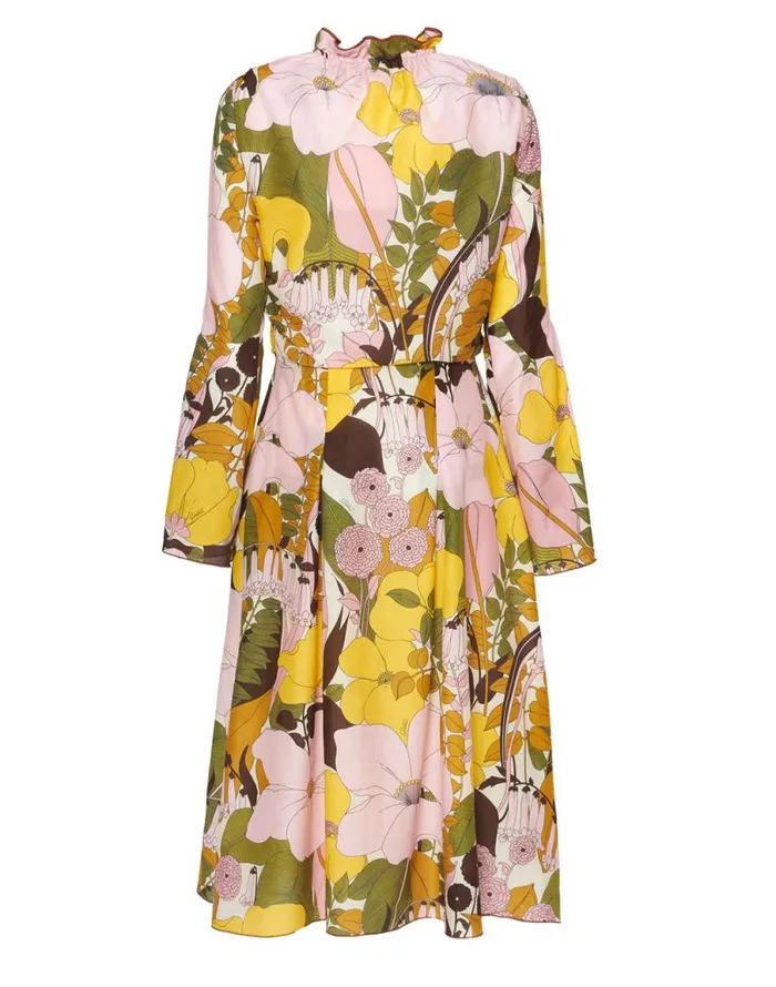 Casanova Midi Dress Big Flower Rose Women La Double J Dresses Casanova Midi Dress Big Flower Rose Women La Double J Dresses