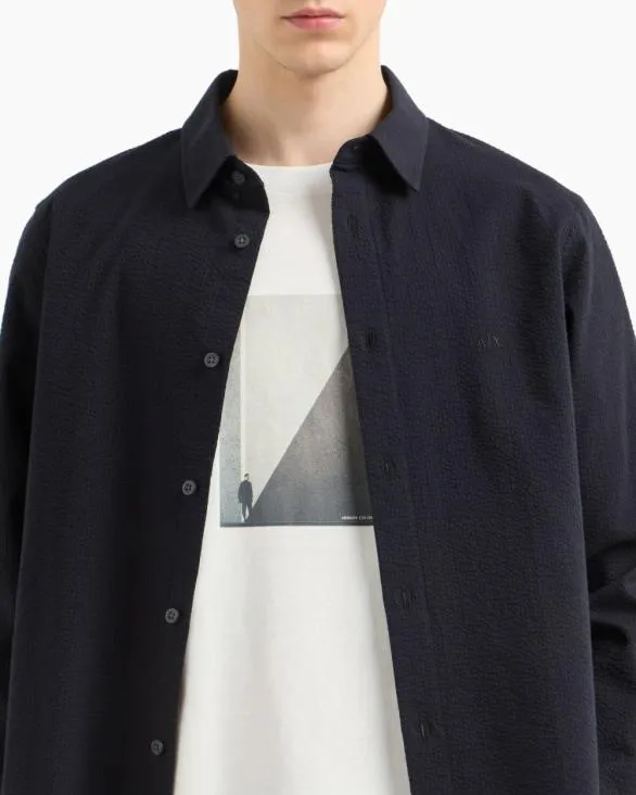 Casual Shirts Navyblue Men Armani Shirts Casual Shirts Navyblue Men Armani Shirts