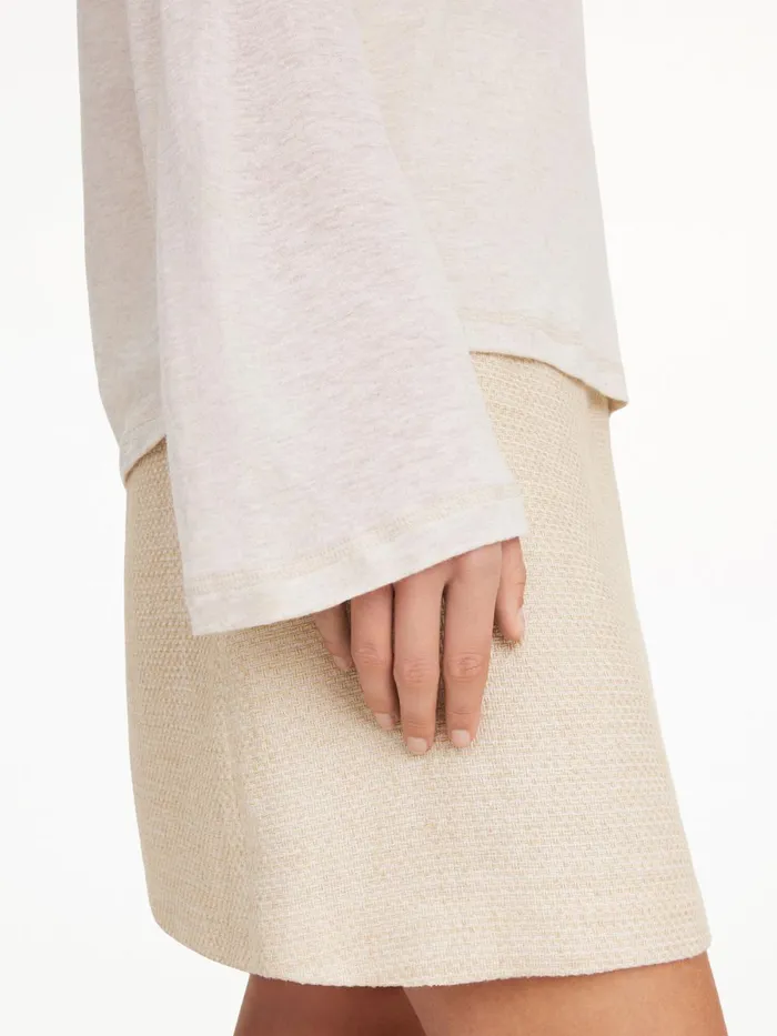 Chambray Mini Skirt Wood Women By Malene Birger Skirts