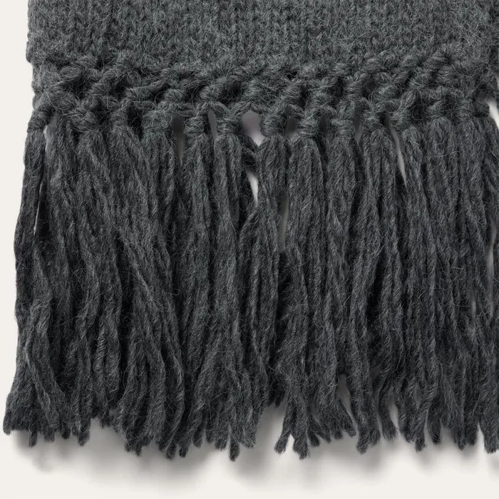Charcoal Fringed Cardigan Grey Women Stetson Sweaters