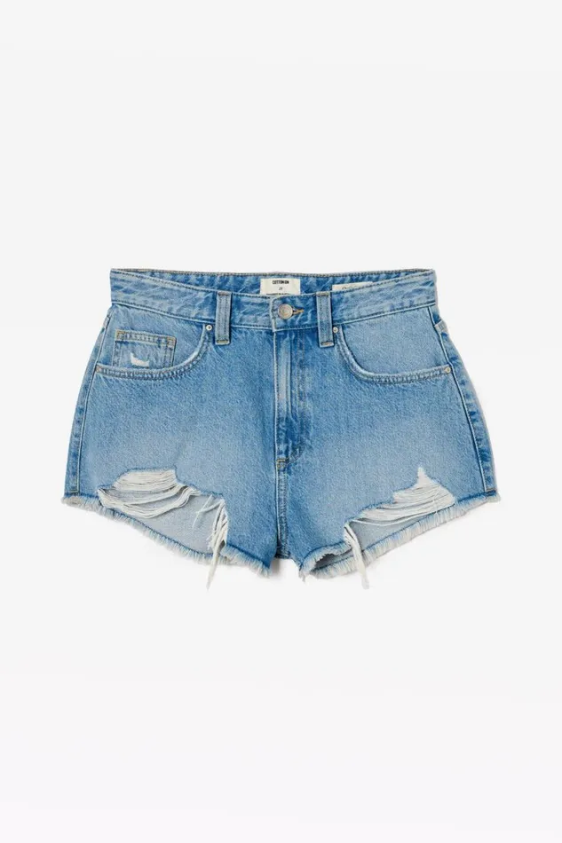 Cheeky Denim Short Bells Blue Women Cotton On Shorts