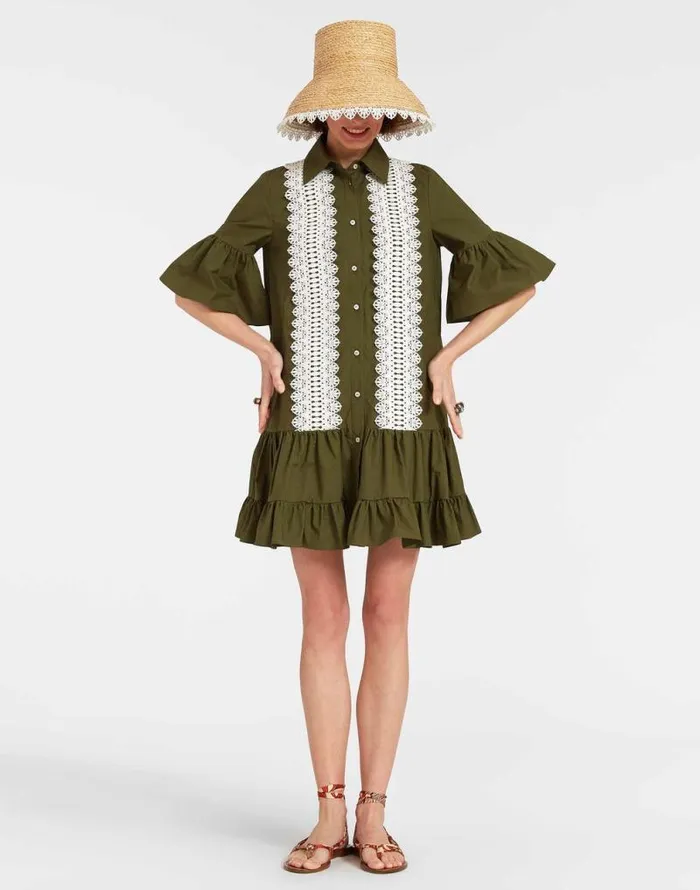 Choux Dress Solid Camouflage Women La Double J Dresses
