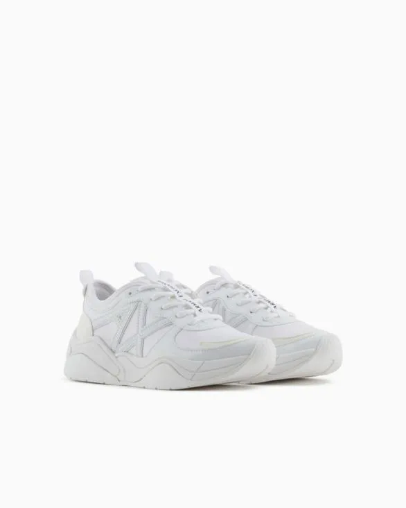 Chunky Sneakers With Logo White Women Armani Sneakers Chunky Sneakers With Logo White Women Armani Sneakers