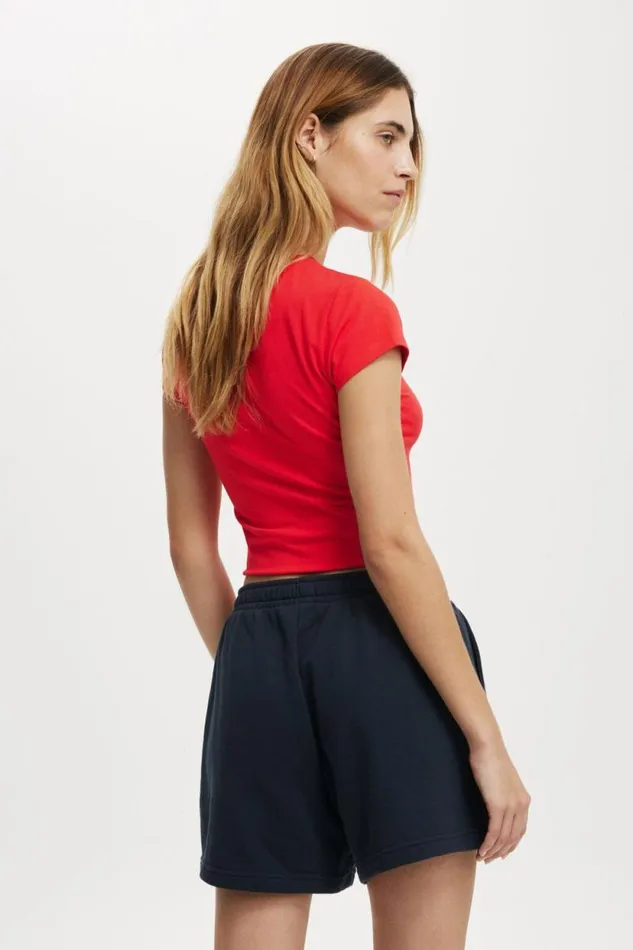 Classic Fleece Short Ink Navy Women Cotton On Sweats and Hoodies