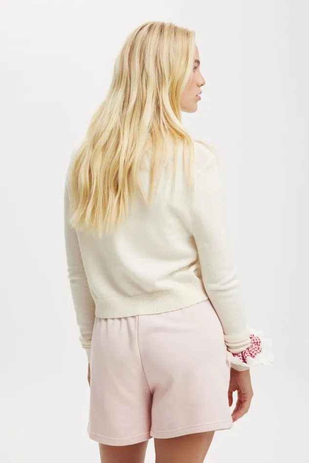 Classic Fleece Short Soft Pink Women Cotton On Sweats and Hoodies