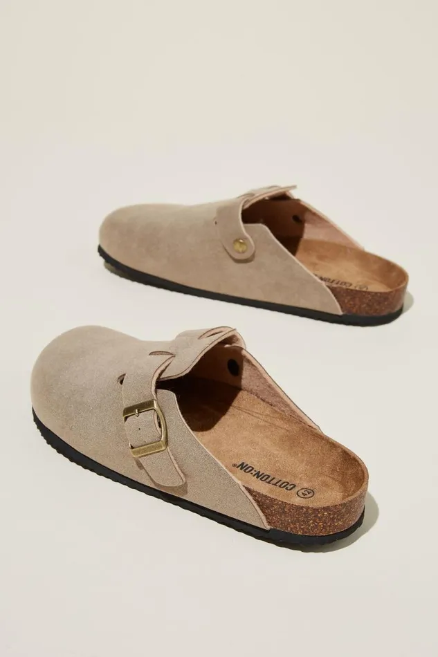 Closed Toe Buckle Slide Taupe Men Cotton On Shoes Closed Toe Buckle Slide Taupe Men Cotton On Shoes