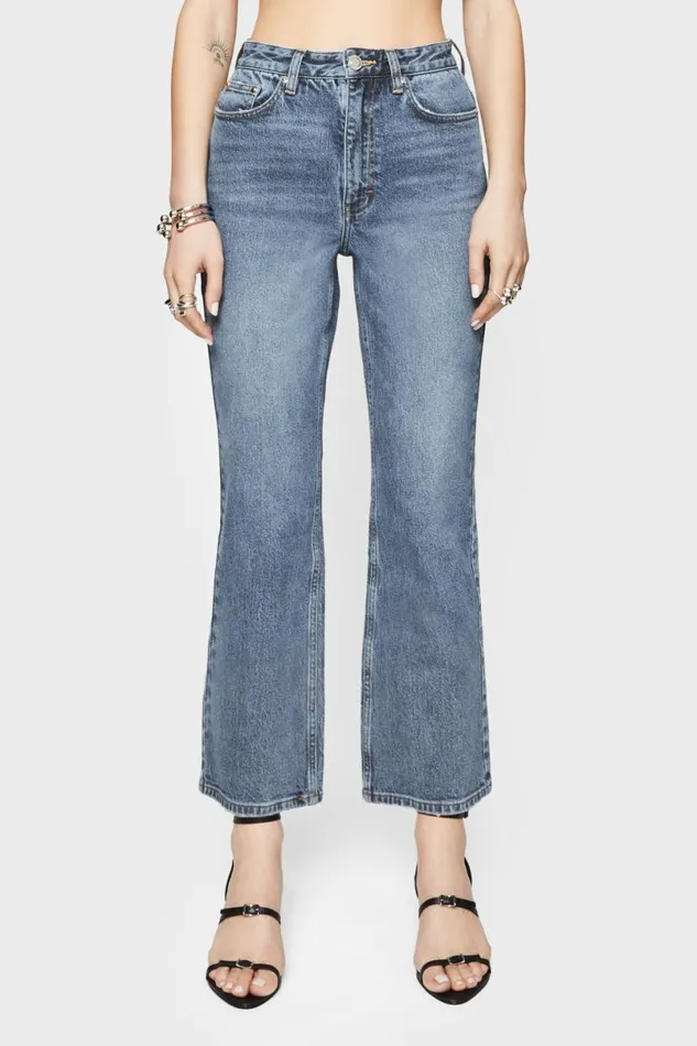 Clothing Bottoms Rebecca Minkoff Hudson Cropped Kick Flare Barney Wash