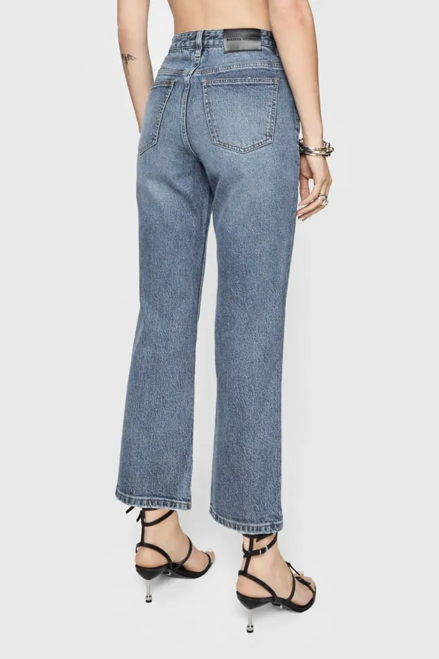 Clothing Bottoms Rebecca Minkoff Hudson Cropped Kick Flare Barney Wash