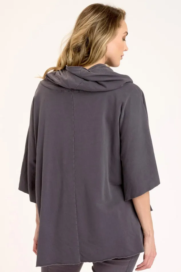 Clothing CoverUps XCVI Paige Poncho Charcoal