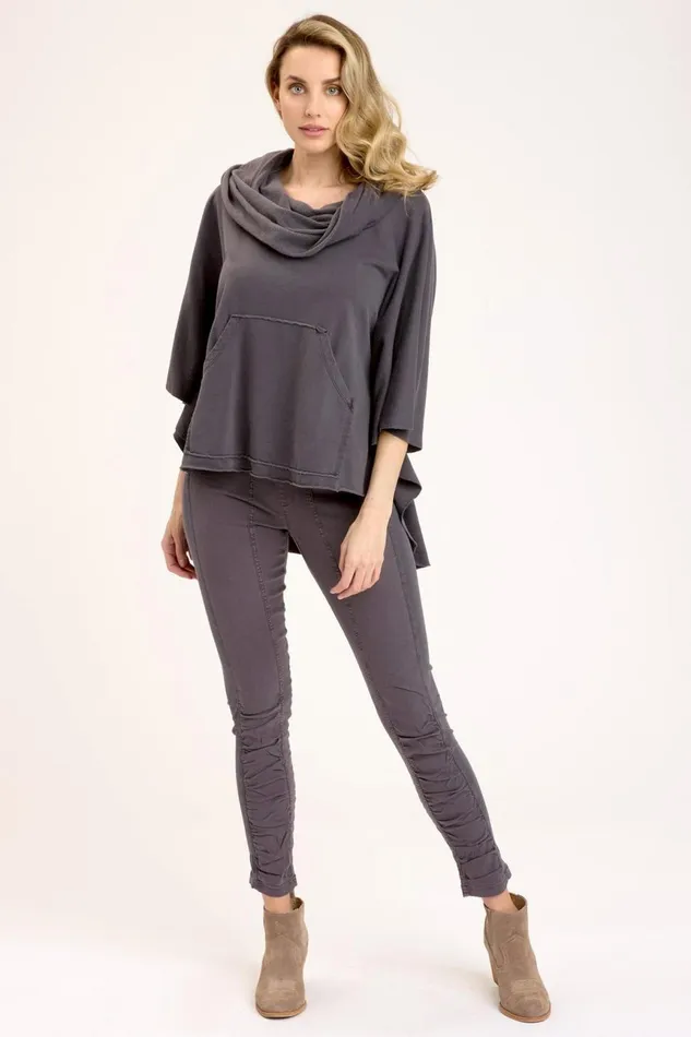 Clothing CoverUps XCVI Paige Poncho Charcoal