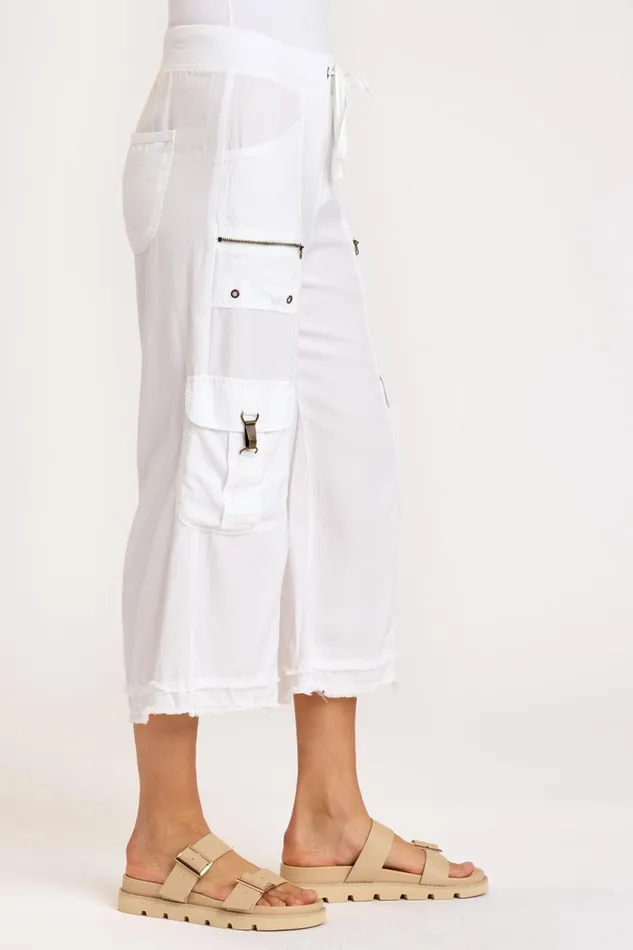 Clothing Crops XCVI Birk Gaucho White