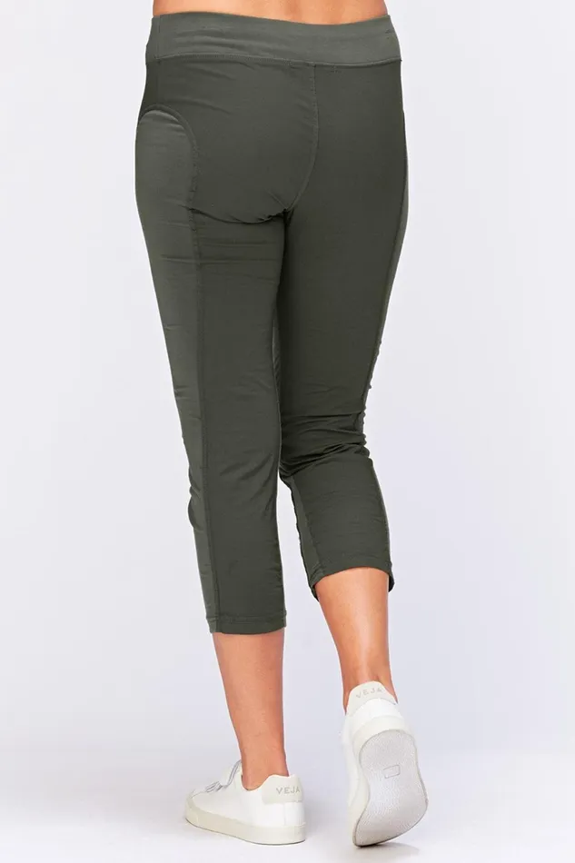 Clothing Crops XCVI Jetter Crop Legging Olive