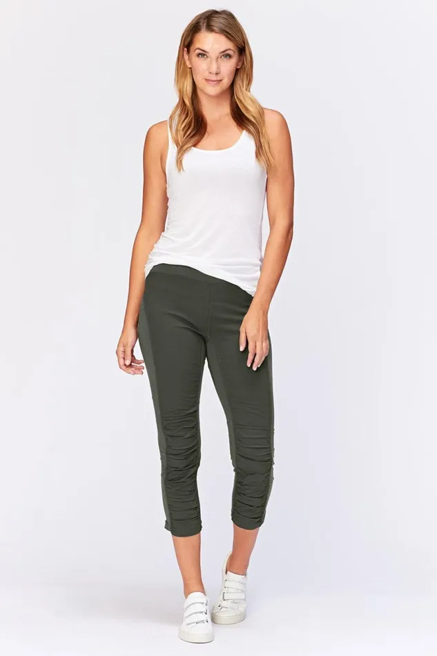 Clothing Crops XCVI Jetter Crop Legging Olive