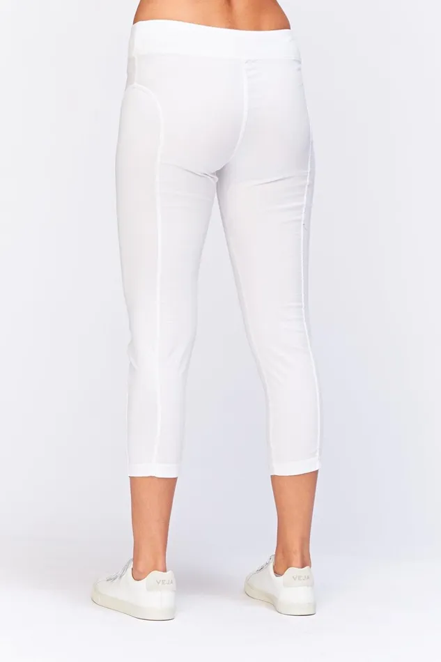 Clothing Crops XCVI Jetter Crop Legging White