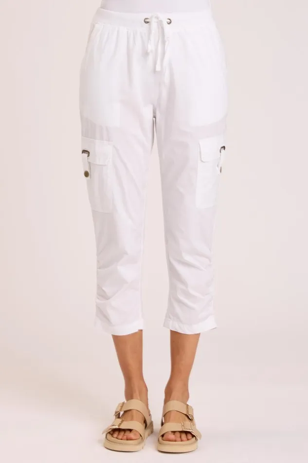 Clothing Crops XCVI Poplin Fenton Crop White