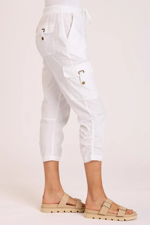 Clothing Crops XCVI Poplin Fenton Crop White