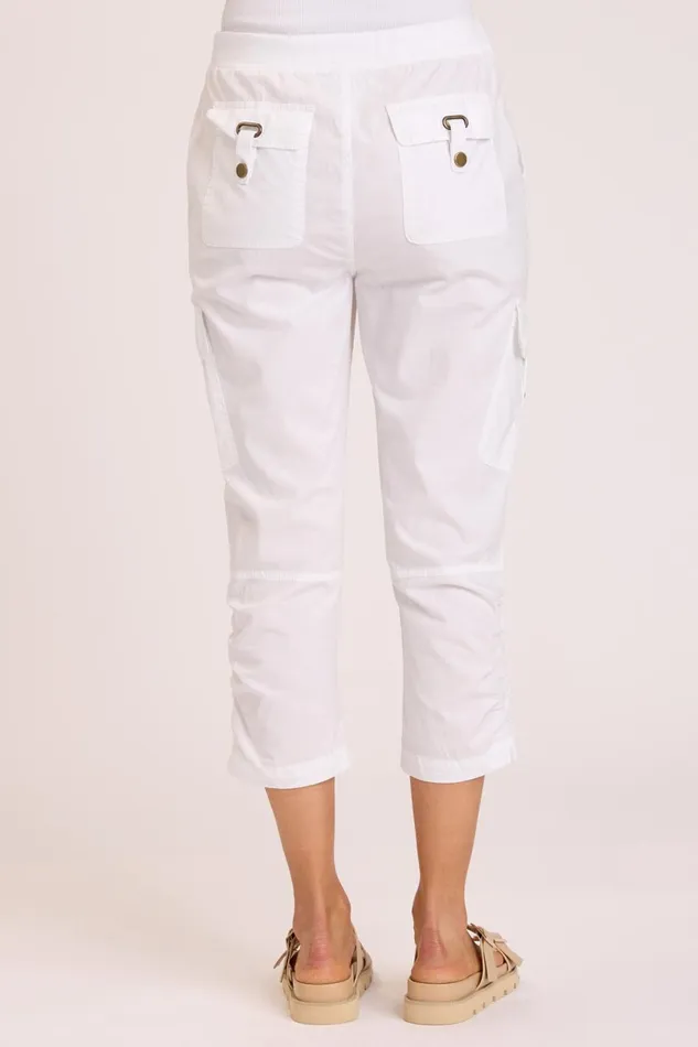 Clothing Crops XCVI Poplin Fenton Crop White