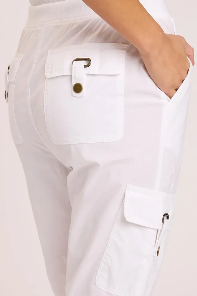 Clothing Crops XCVI Poplin Fenton Crop White