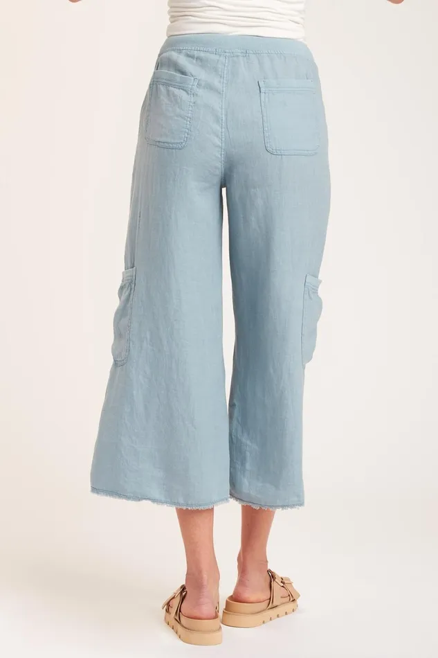 Clothing Crops XCVI Staccia Gaucho Peaceful Blue