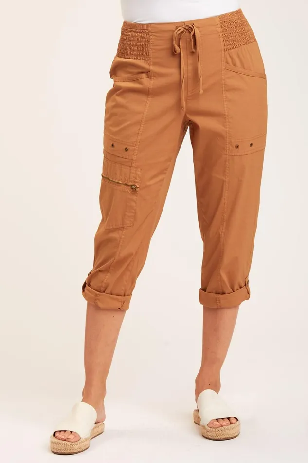 Clothing Crops XCVI Topper Slim Crop Terra Cotta