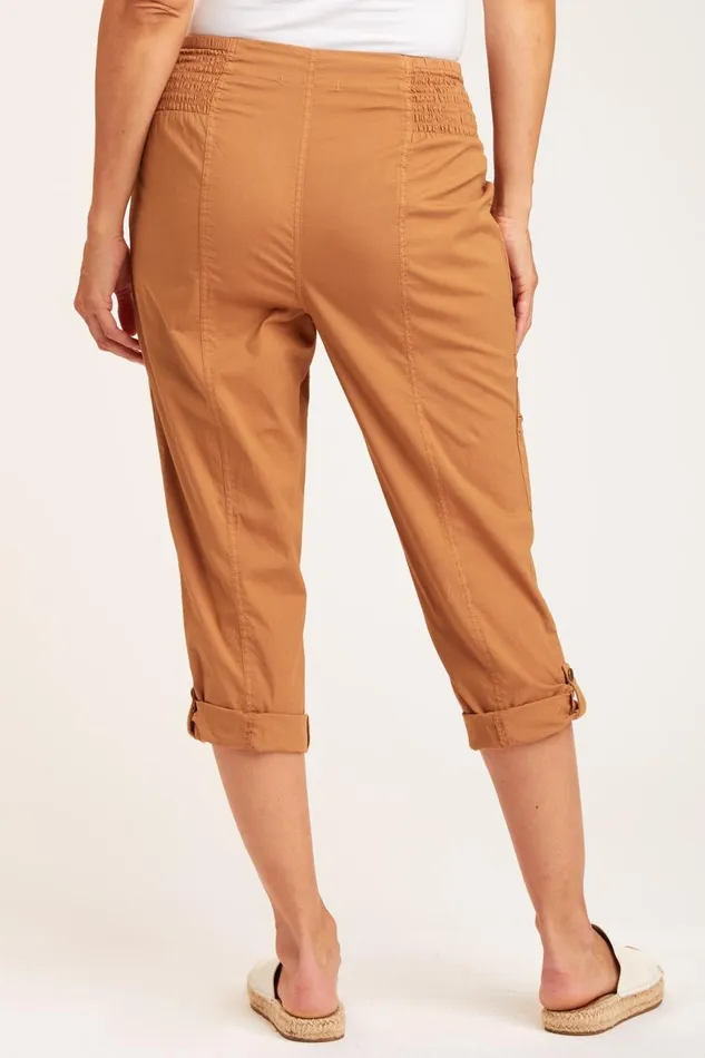 Clothing Crops XCVI Topper Slim Crop Terra Cotta