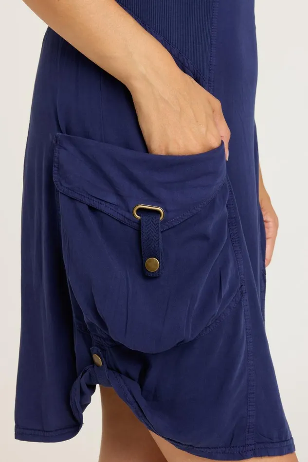 Clothing Dresses XCVI Twill Penta Dress Adrift Pigment