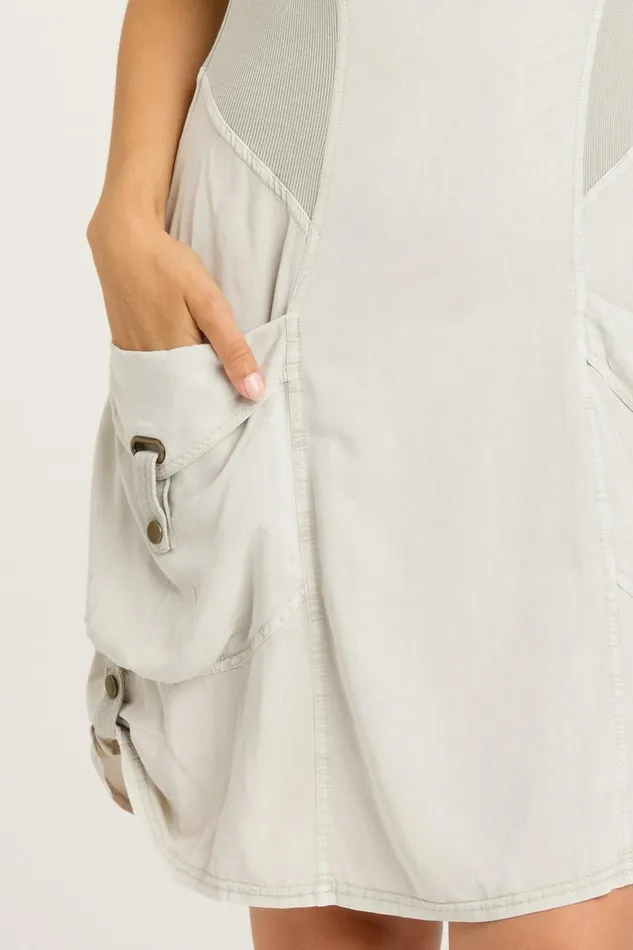 Clothing Dresses XCVI Twill Penta Dress Whitecap Pigment
