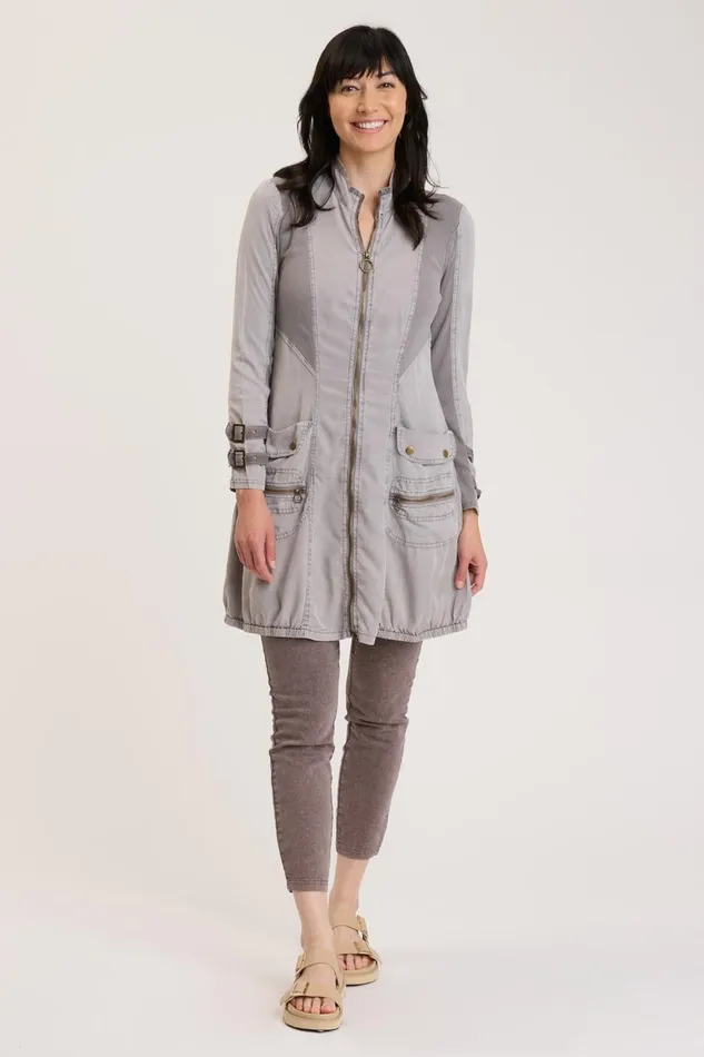 Clothing Jackets XCVI Galena Jacket Dress Zinc Pigment