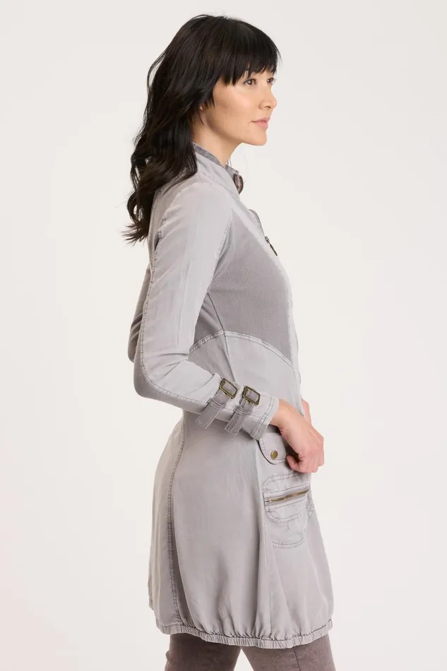 Clothing Jackets XCVI Galena Jacket Dress Zinc Pigment