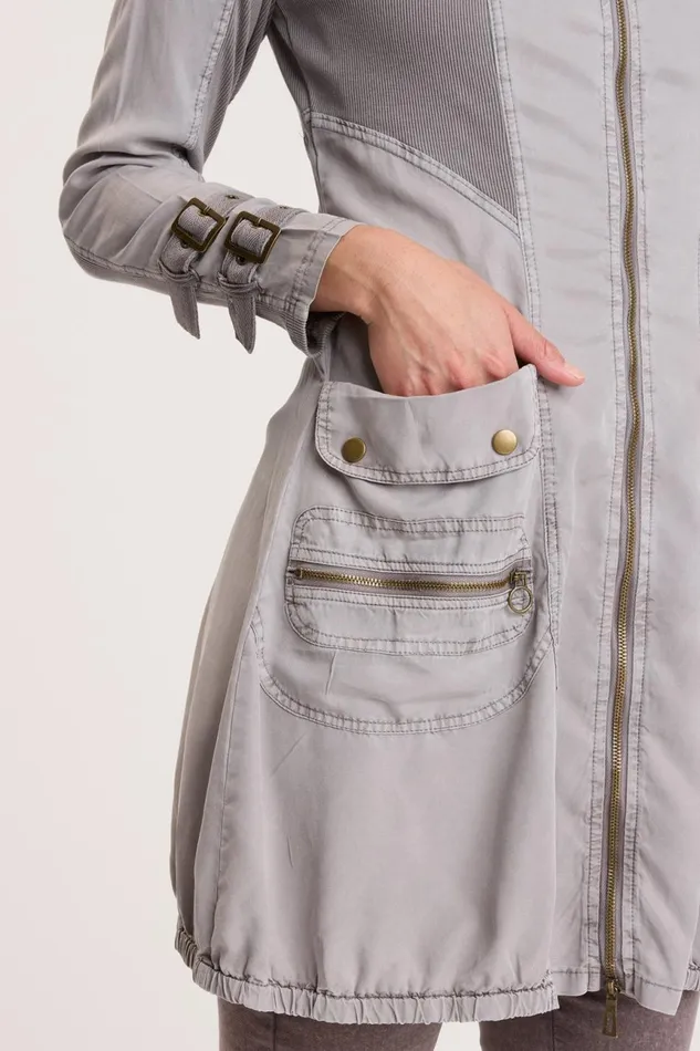 Clothing Jackets XCVI Galena Jacket Dress Zinc Pigment