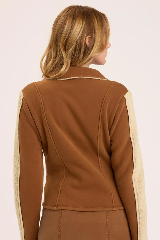 Clothing Jackets XCVI Hanford Moto Jacket Rufous Pigment