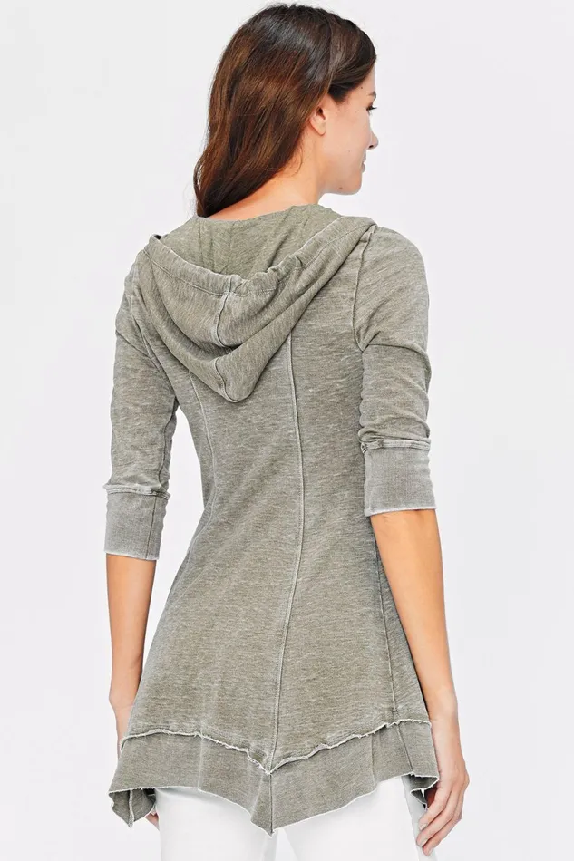 Clothing Jackets XCVI Mercantile Burnout Jacket Hex Burnout