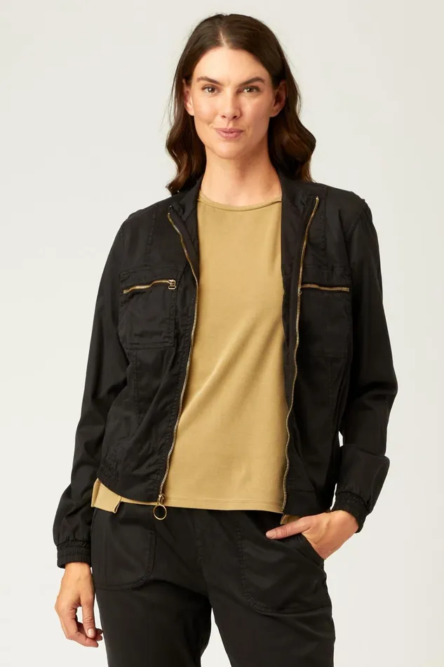 Clothing Jackets XCVI Quinn Bomber Black