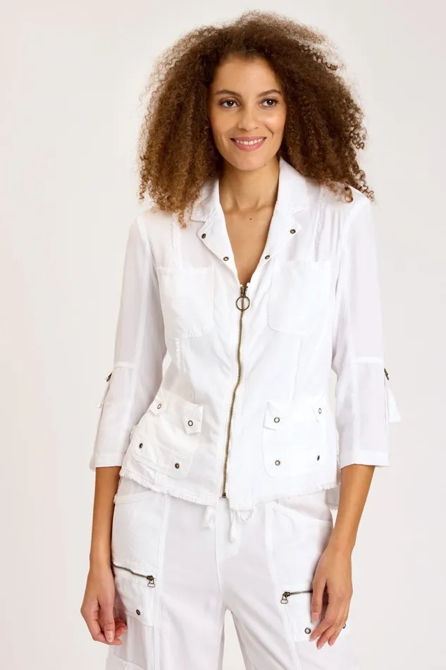 Clothing Jackets XCVI Raphael Blazer White