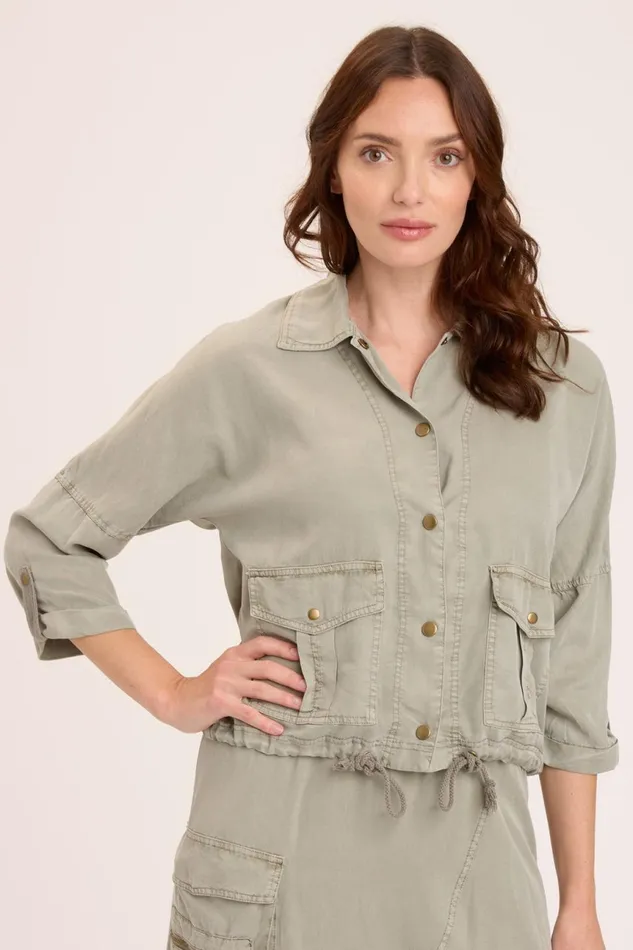 Clothing Jackets XCVI Vesuvio Jacket Grove Pigment