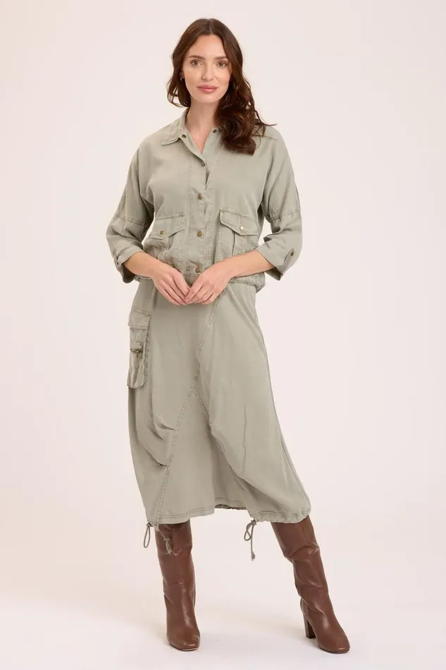 Clothing Jackets XCVI Vesuvio Jacket Grove Pigment