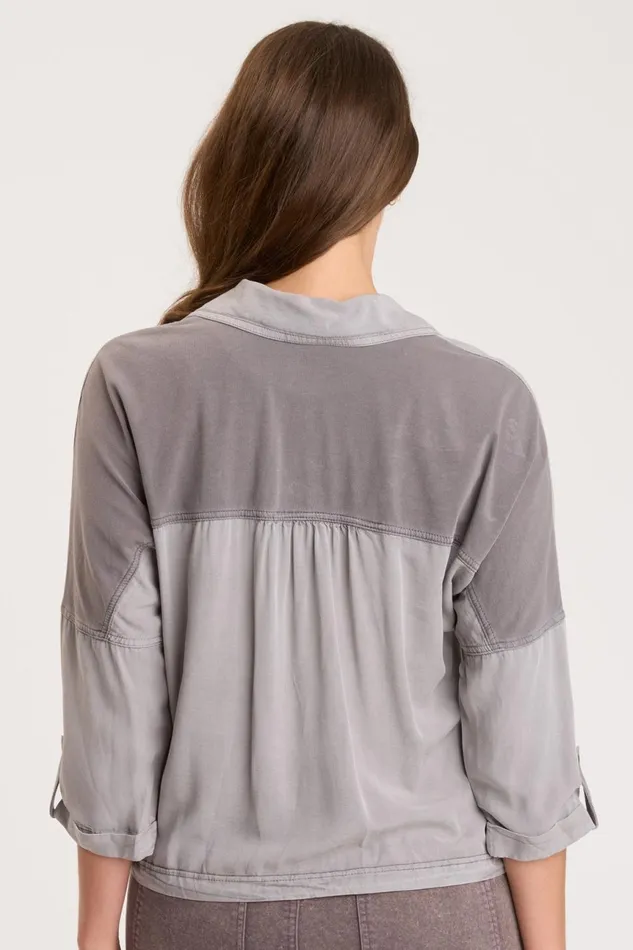 Clothing Jackets XCVI Vesuvio Jacket Zinc Pigment