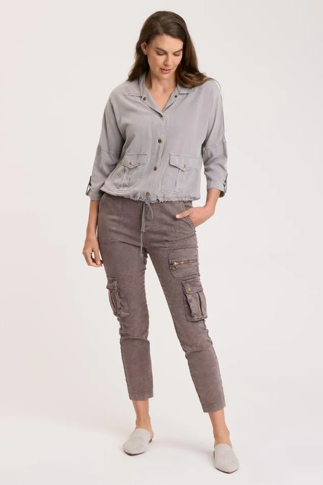 Clothing Jackets XCVI Vesuvio Jacket Zinc Pigment