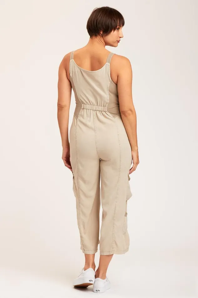 Clothing Jumpsuits XCVI Malcolm Crop Jumpsuit Merino Wool Pigment