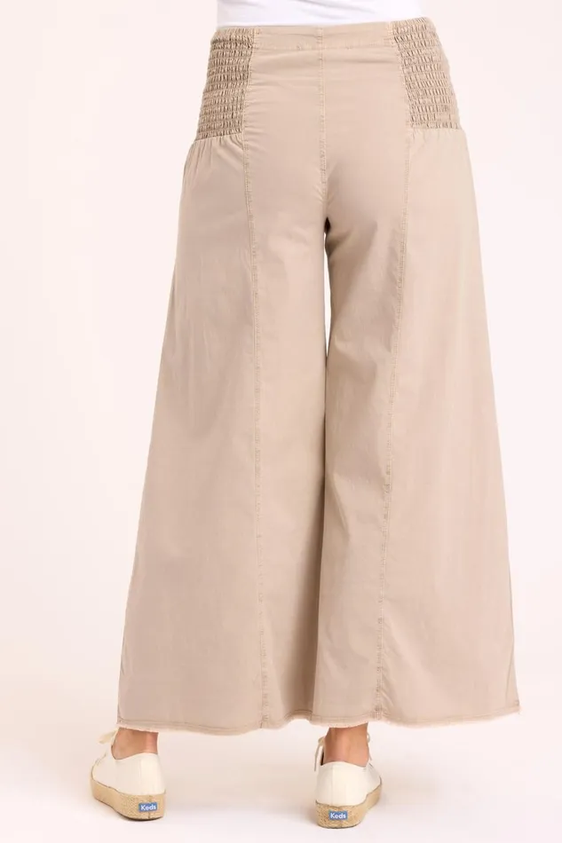 Clothing Pants XCVI Poplin Kaj Wide Leg Sandalwood Pigment