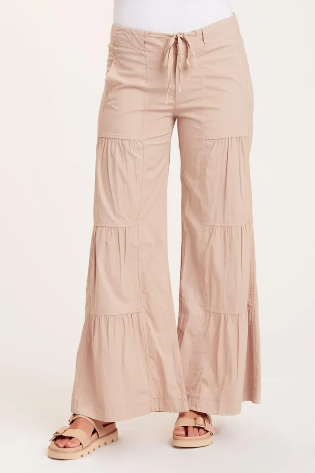 Clothing Pants XCVI Terraced Wide Leg Pant Sand