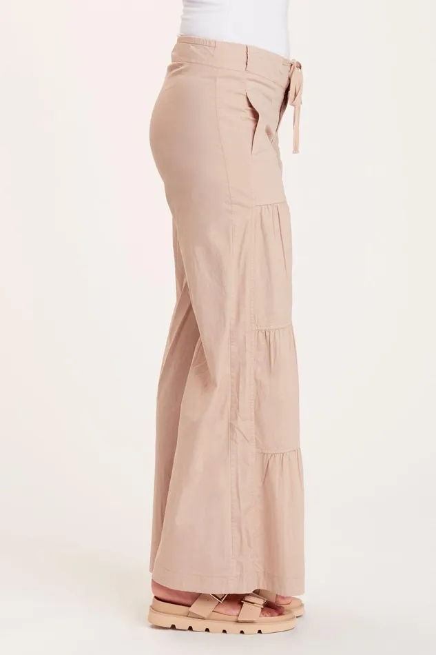 Clothing Pants XCVI Terraced Wide Leg Pant Sand