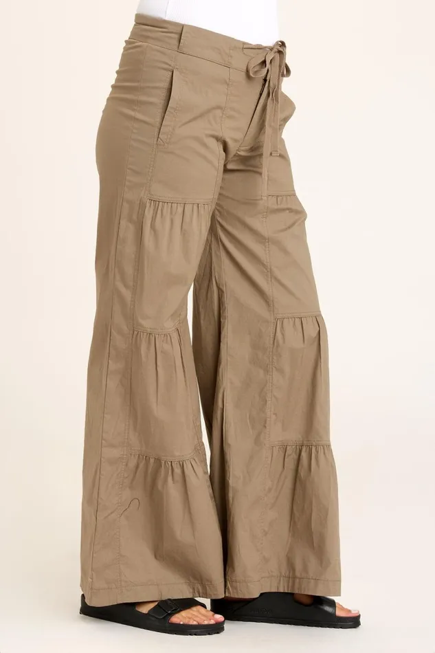 Clothing Pants XCVI Terraced Wide Leg Pant Truffle