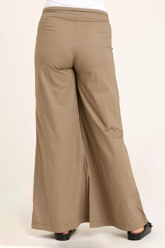 Clothing Pants XCVI Terraced Wide Leg Pant Truffle