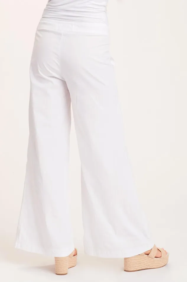 Clothing Pants XCVI Terraced Wide Leg Pant White