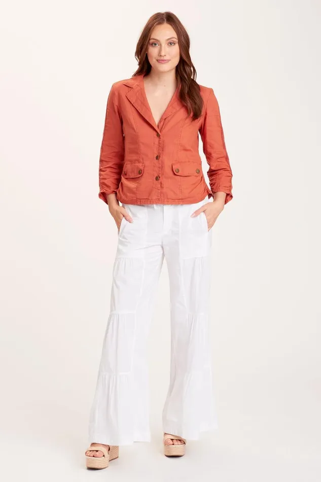 Clothing Pants XCVI Terraced Wide Leg Pant White