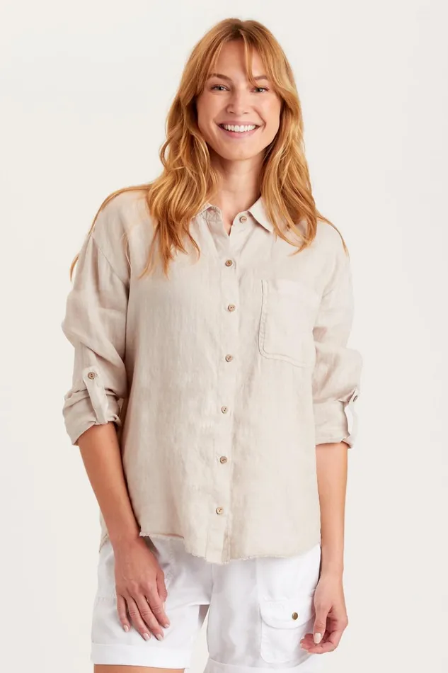 Clothing ShirtsBlouses XCVI Babin Star ButtonUp Cremini