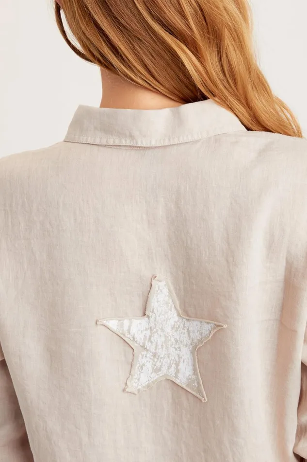 Clothing ShirtsBlouses XCVI Babin Star ButtonUp Cremini